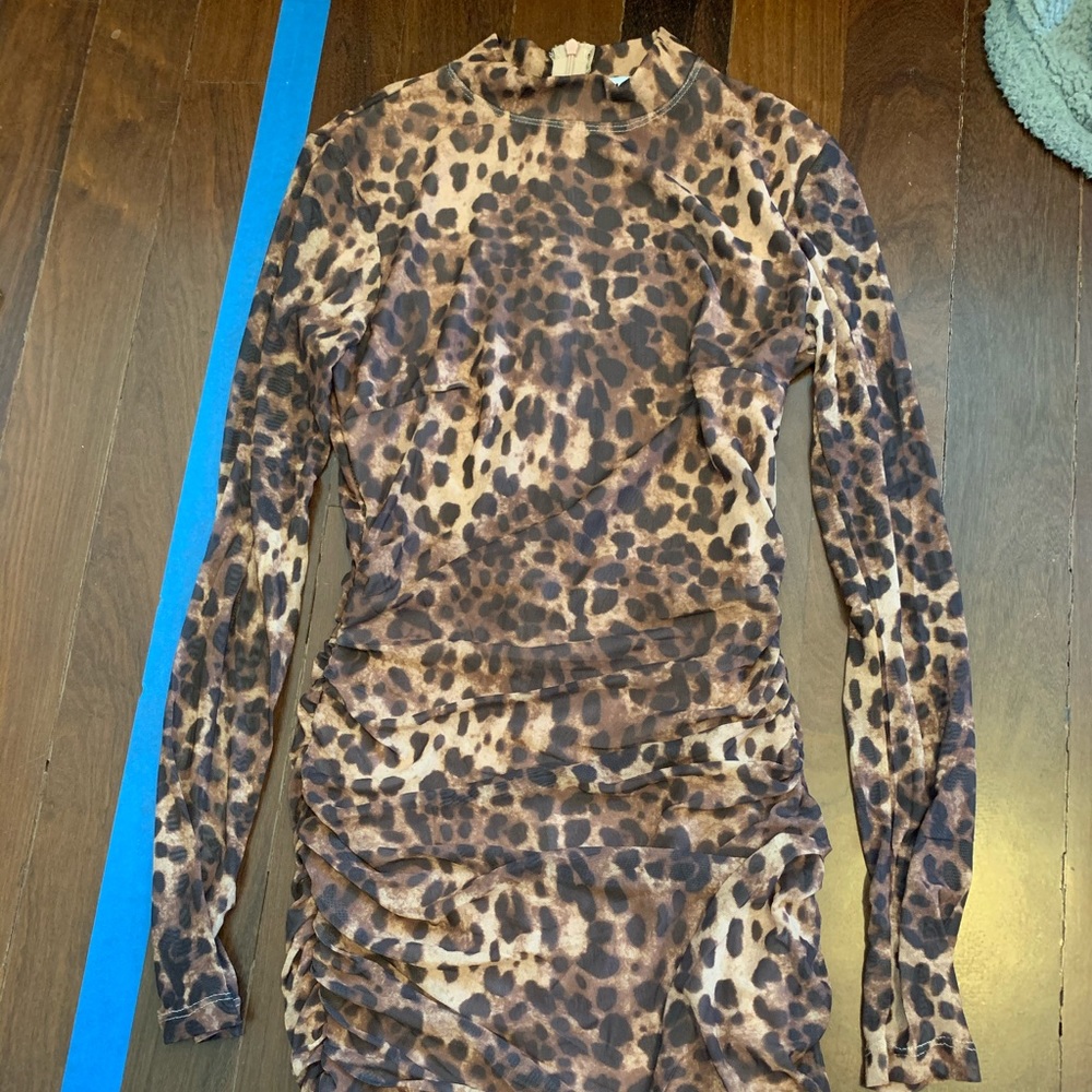 Princess polly cheetah print bodycon mini dress
